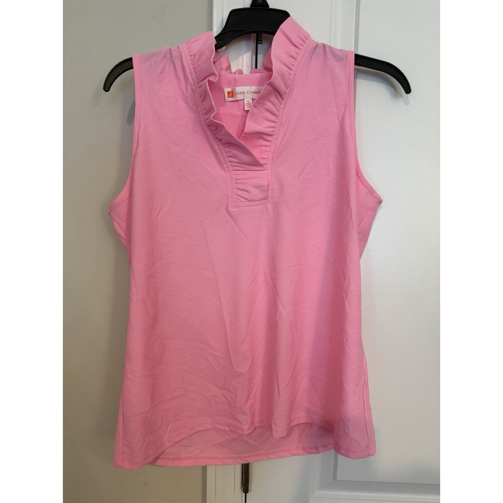 Jude Connally Maura Top Women’s Size S Pink Ruffle Tank